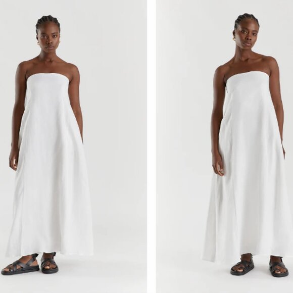 DISSH Karney white linen dress - Picture 2 of 4